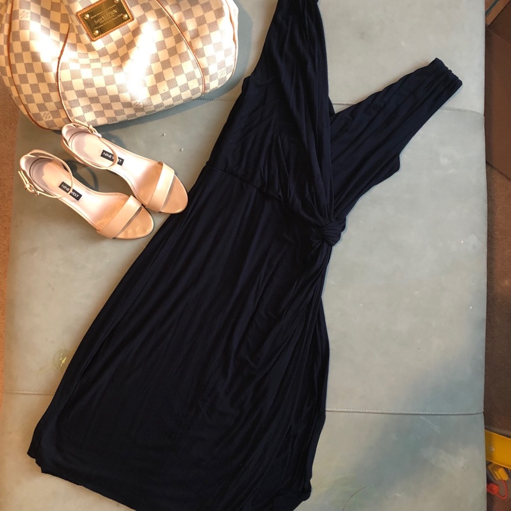 Bailey 44 Collection Wrap dress maternity navy M